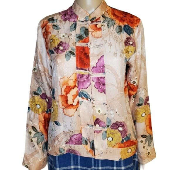 Beautiful chicos design vintage silk asían inspire - Picture 3 of 10